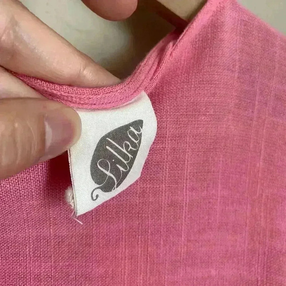 Anthropologie Lilka Flutter Sleeve Crop Pink Top Size Small‎ - Picture 5 of 9